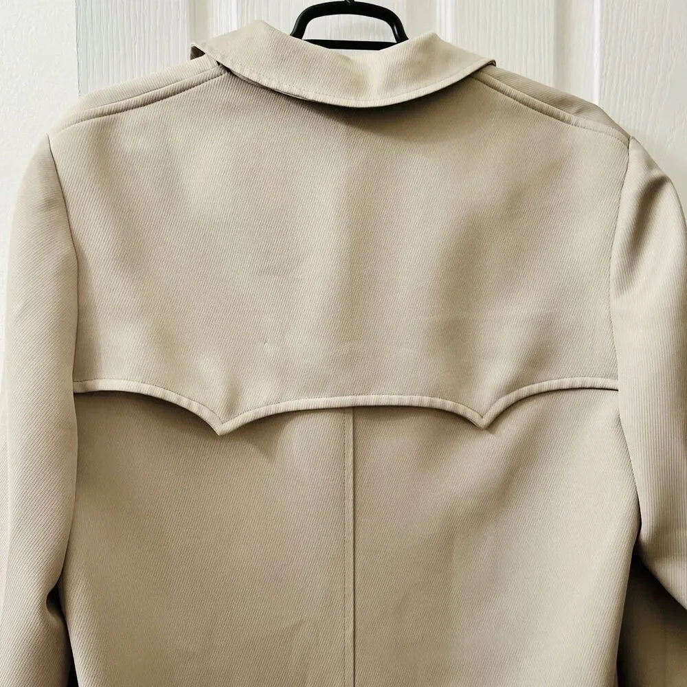Vtg Sterlingwear of Boston Men's 44 70s Lined Coat Western Union Made USA Jacket - Picture 4 of 16
